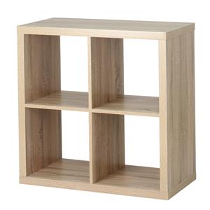 Flexi Storage Clever Cube 76 x 39 x 76cm 2x2 Cube Unit - Light Oak