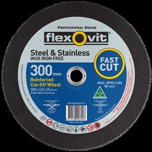 Flexovit 300 x 3.0 x 25.4mm Metal Cutting Wheel