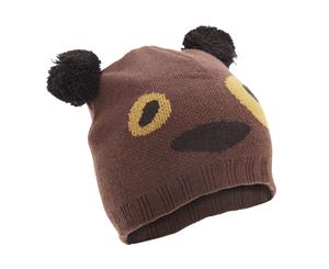 Floso Childrens/Kids Unisex Animal Design Winter Beanie Hat (Tiger Panda Bear Dog) (Dog) - HA140