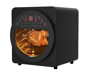 Healthy Choice 1700W 15L Electric Convection Oven/Air Fryer w/Cage/Rotisserie BK