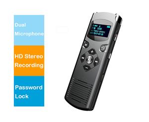Hnsat DVR-616 Digital Voice-Activated Voice Recorder Dual Microphone HD Stereo Recording