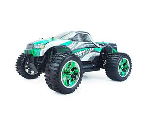 Hsp Rc Remote Control Car 1/10 Electric 4Wd Off Road Brontosaurus Monster Truck Green
