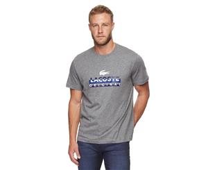 Lacoste Men's Split Logo Tee / T-Shirt / Tshirt - Galaxite Chine