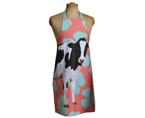Leslie Gerry Friesian Cow Design Full Bib Apron