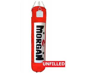 MORGAN 5ft V2 Boxing Muay Thai Boxing MMA Punching Bag UNFILLED RED - Red