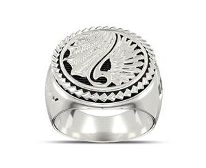 Max Holloway Ring For Men In Sterling Silver Design by BIXLER - Sterling Silver