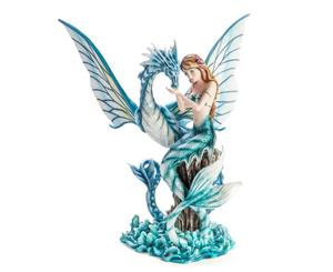 Mermaid with Water Dragon Figurine