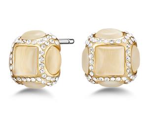 Mestige Mylah Opal Earrings w/ Swarovski Crystals - Gold