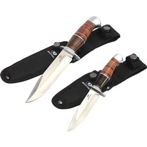 Mossy Oak Leather Handle Knives 2 Pack