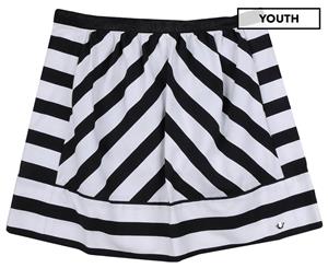 PINKO Up Girls' Youth Skater Skirt - Black/White