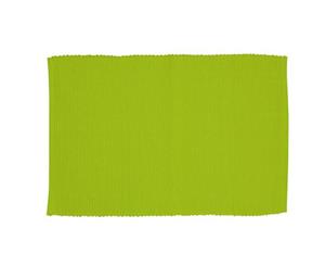 PM Lollipop Ribbed Placemats - Set of 12 - Lime Green