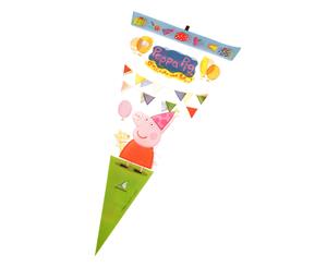 Peppa Pig Childrens Sweet Cone Plastic Bags (Pack Of 6) (Multicoloured) - MISC124