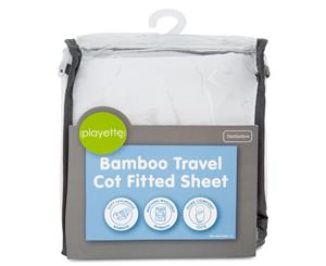 Playette Bamboo Travel Portacot Fitted Sheet