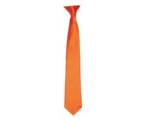 Premier Colours Mens Satin Clip Tie (Terracotta) - RW4407
