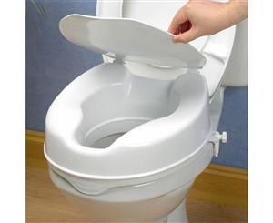 Raised Toilet Seat (Toilet Seat Riser) With Lid - 5 / 10 / 15cm Height