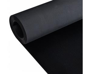 Rubber Floor Mat Anti-Slip 2x1m Fine Ribbed Home Farm Carpet Protector