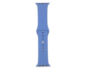 Silicone Sport Band For Apple Watch - Denin Blue
