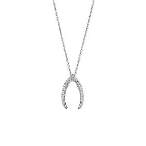 Small Mark Hill Pendant with 1/4 Carat TW of Diamonds in 10ct White Gold