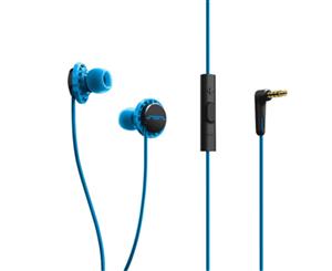Sol Republic Relays Sport In-Ear Headphones Earphones w/Mic Control Blue