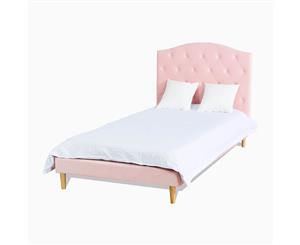 Star Kidz Luna Bed King Single Pink Velvet