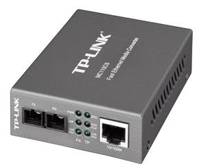 TP-Link MC110CS 10/100Mbps Single-Mode Media Converter convert 100BASE-FX fiber to 100Base-TX copper media Extends fiber distance up to 20km