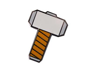 Thor Hammer Enamel Lapel Pin
