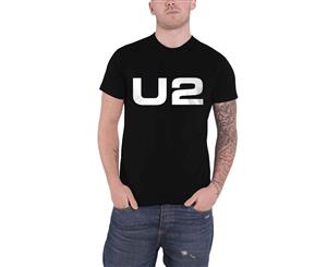 U2 T Shirt Classic Band Logo Organic Official Mens - Black