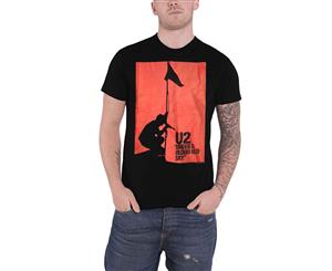 U2 T Shirt Under A Blood Sky Band Logo Official Mens - Black