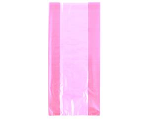 Unique Party Cello Treat Bags With Ties (Pack Of 30) (Pearl Pink) - SG5687