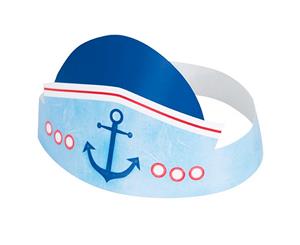 Unique Party Nautical 1St Birthday Hats (Pack Of 6) (Blue) - SG12682