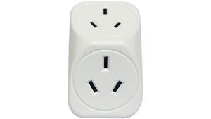 Vanco Triangle Double Power Outlet Adapter