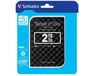 Verbatim Store 'N' Go Usb 3.0 Hard Drive 2Tb Black