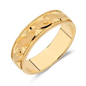 Wedding Band in 10ct Yellow Gold