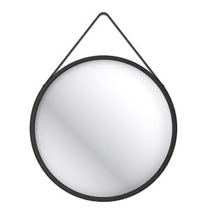 Wet by Home Design 70cm Hanging Round Mirror - Black