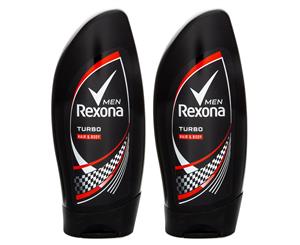 2 x Rexona Men Hair & Body Shower Gel Turbo 250mL