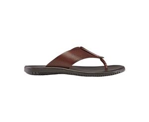 Aq by Aquila Mens Hines Leather Thongs - Brown