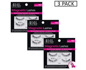 Ardell Magnetic Pre Cut Lash - 110 Fake Eyelashes - No Adhesive Needed - 3 Pack
