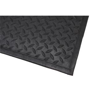 Bayliss 80 x 120mm Black Checker Plate Commercial Mat