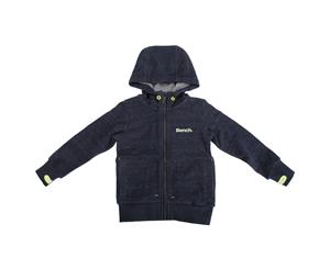 Bench Childrens/Boys Choose Zip Up Casual Hoodie With Contrast Logo (Navy) - F399