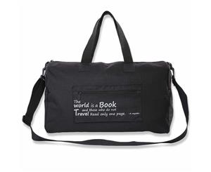 Canvas Duffle Bag Duffel Carry on Shoulder With Pouch Black