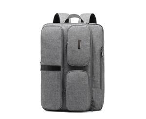 CoolBELL Unisex Nylon Convertible 17.3 Inch Business Laptop Backpack-Grey