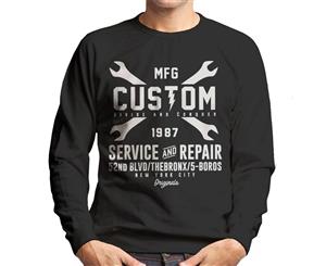 Divide & Conquer Custom Service And Repair Men's Sweatshirt - Black