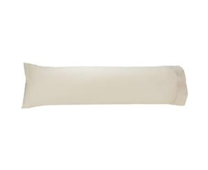 Easy Rest - Soft and Elegant 250TC Pure Cotton Percale Pillow Case (Body Shape) - Cream