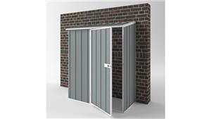 EasyShed S1508 Off The Wall Garden Shed - Armour Grey