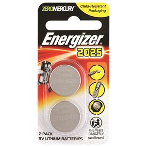 Energizer CR2025 Lithium Battery - 2 Pack