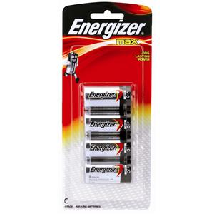 Energizer Max C Alkaline Batteries - 4 Pack