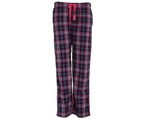 Forever Dreaming Womens/Ladies Tartan Checked Pyjama Bottoms/Lounge Pants (Navy) - N1099