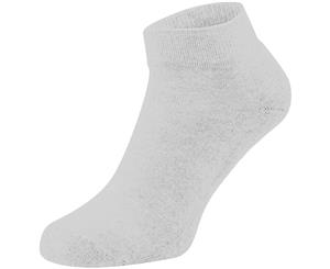 Fruit Of The Loom Unisex Quarter Trainer Socks (Pack Of 3) (White) - RW5631