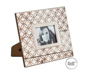 Harly Collection Natural Circle Pattern Photo Frame