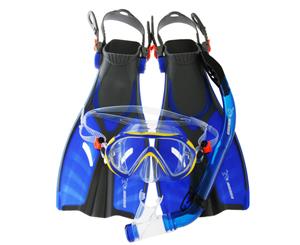 Immersed Waterborne Junior Dive Mask Snorkel and Fins Set S/M